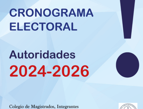 Cronograma electoral 2024/2026 para designación de nuevas autoridades